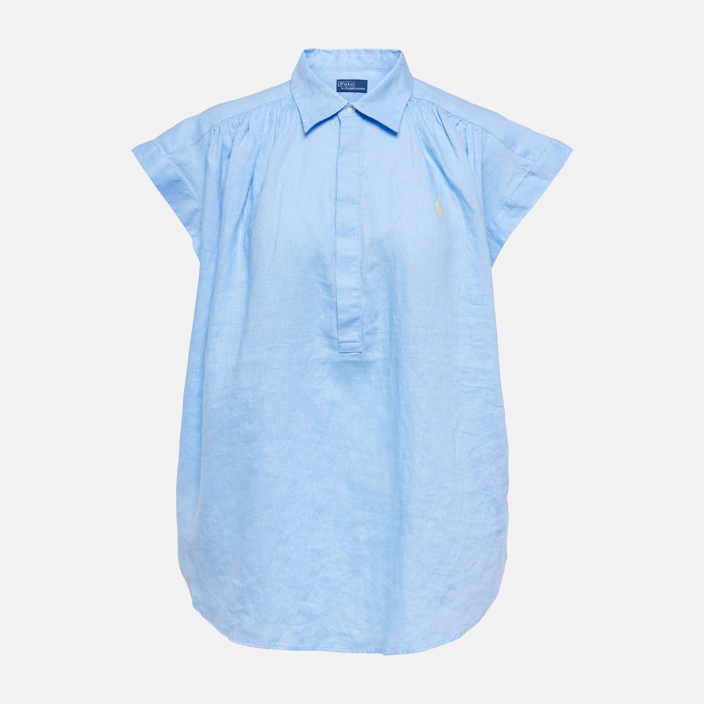 Linen popover shirt