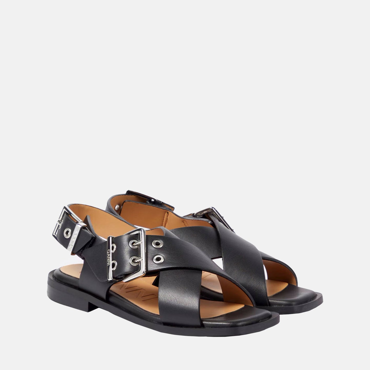 Faux Leather Mary Jane Sandals