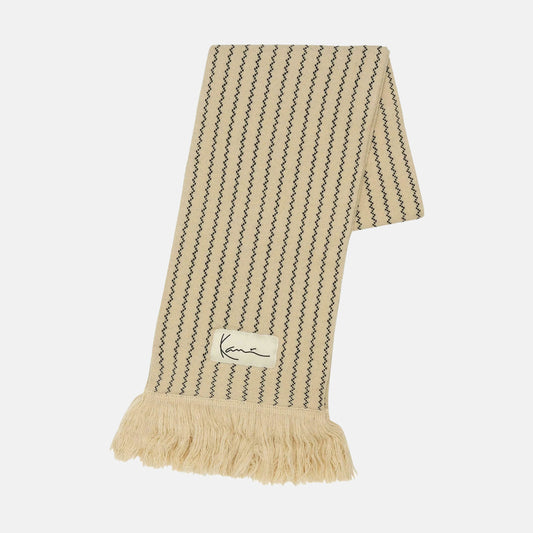 Unisex Signature Ziczac Pinstripe - Scarf