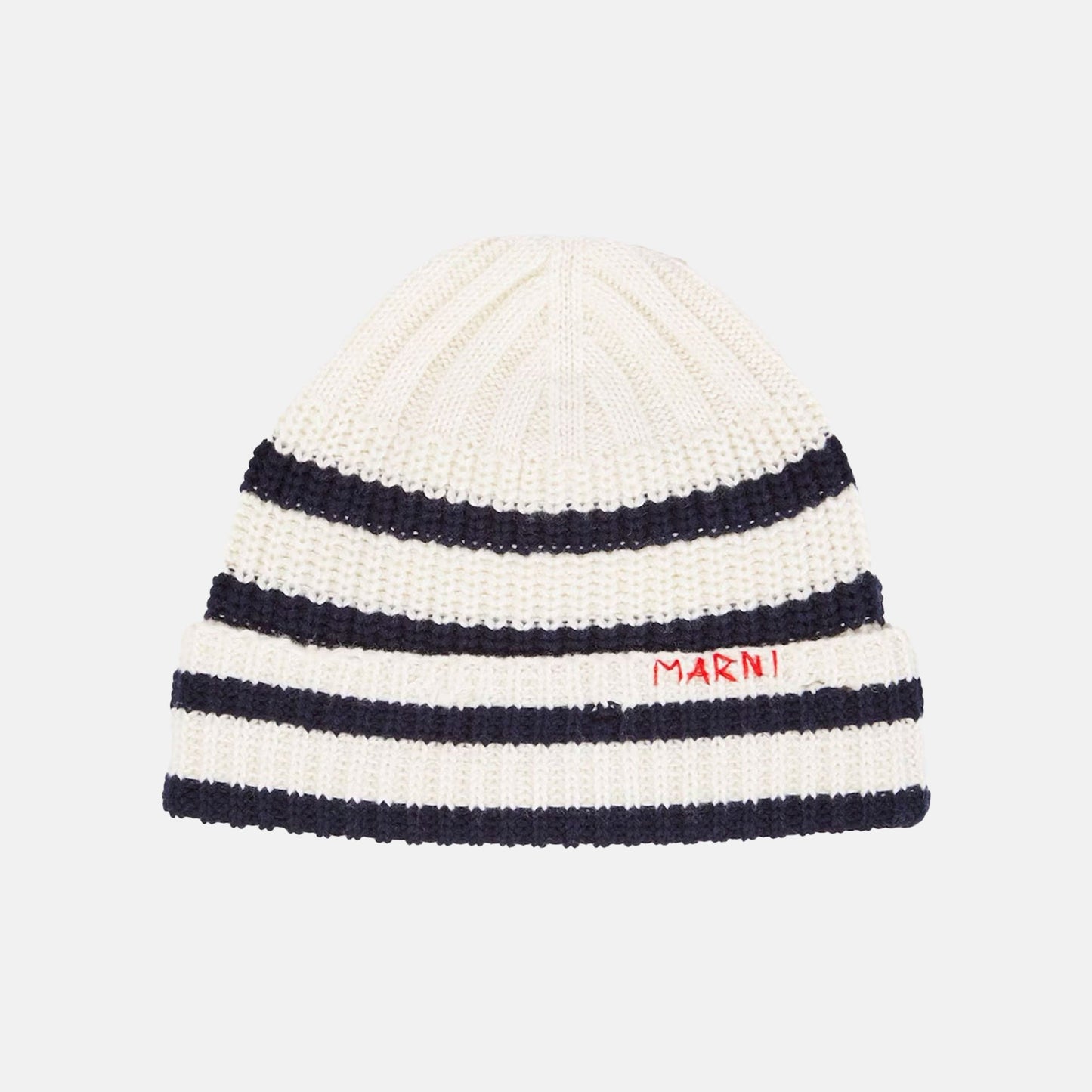 Striped Virgin Wool Beanie