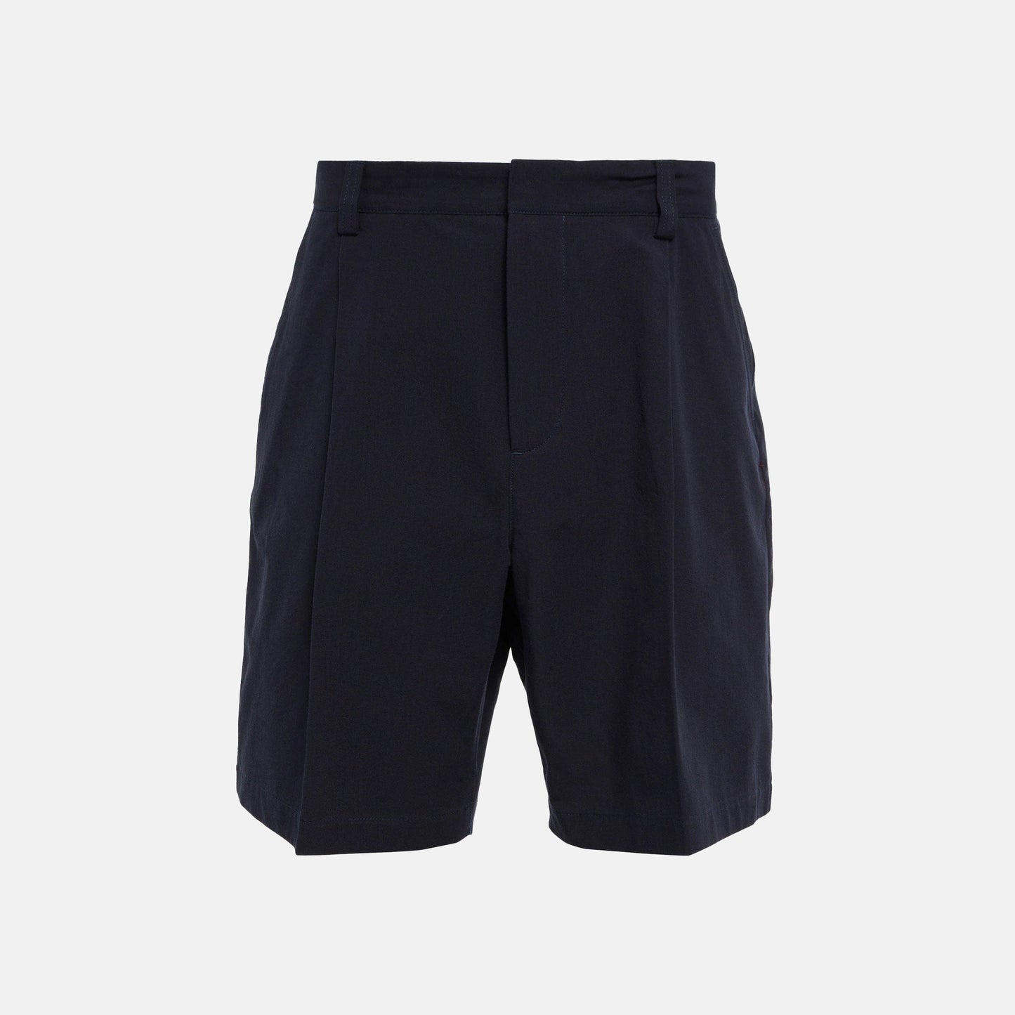 Aston pleated cotton shorts