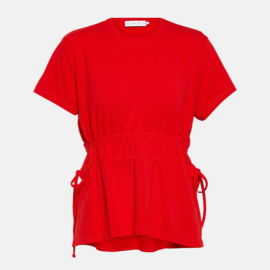 Ruched side tie t-shirt