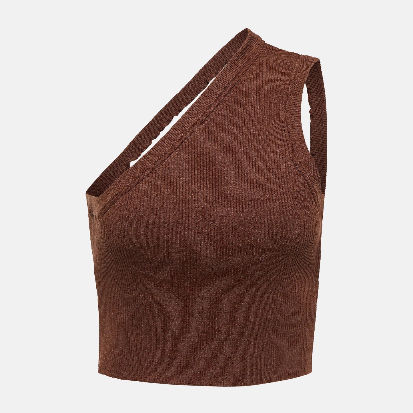 La maille ascu asymmetric crop top