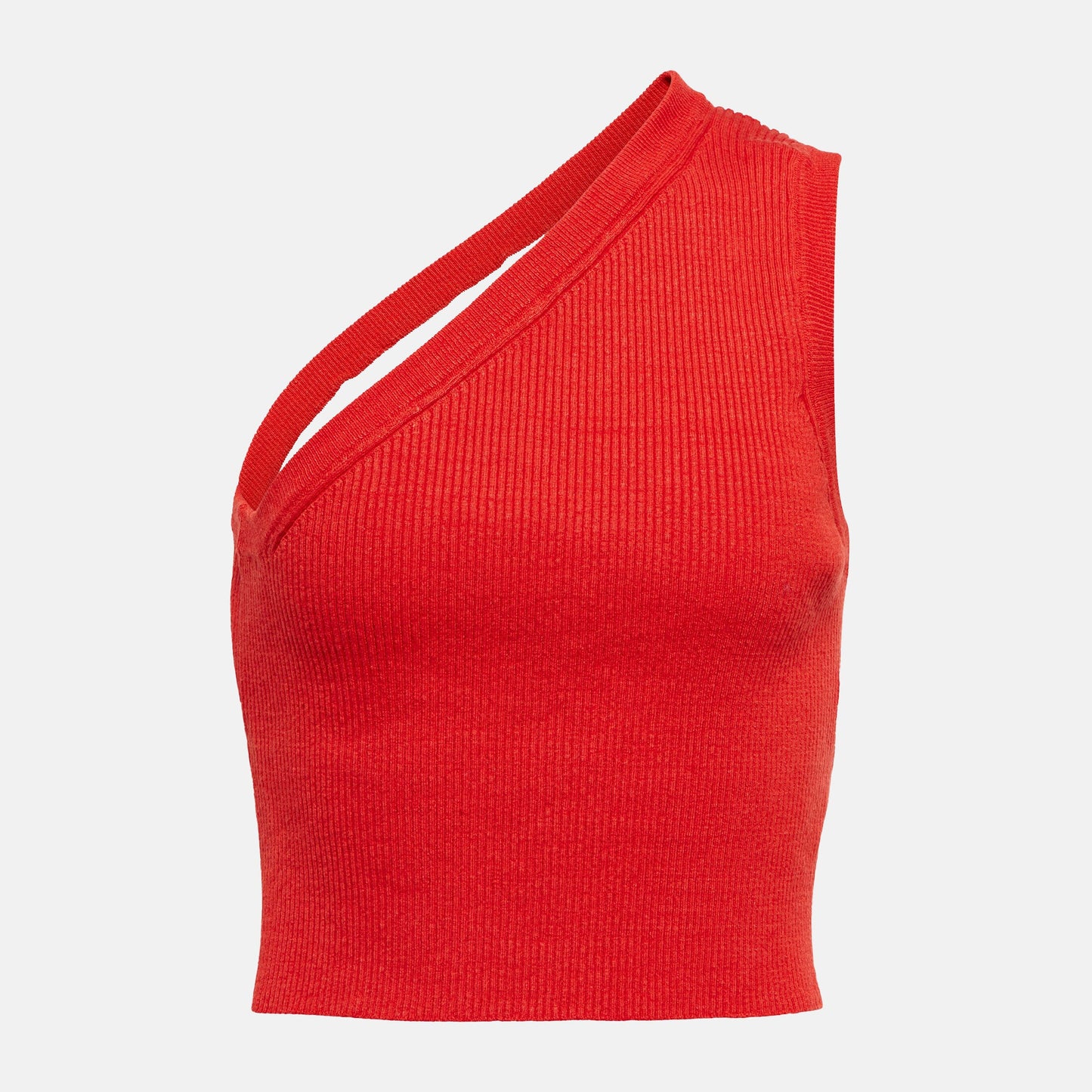 La maille ascu asymmetric crop top