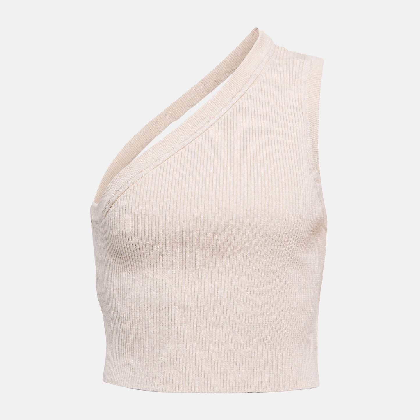 La maille ascu asymmetric crop top