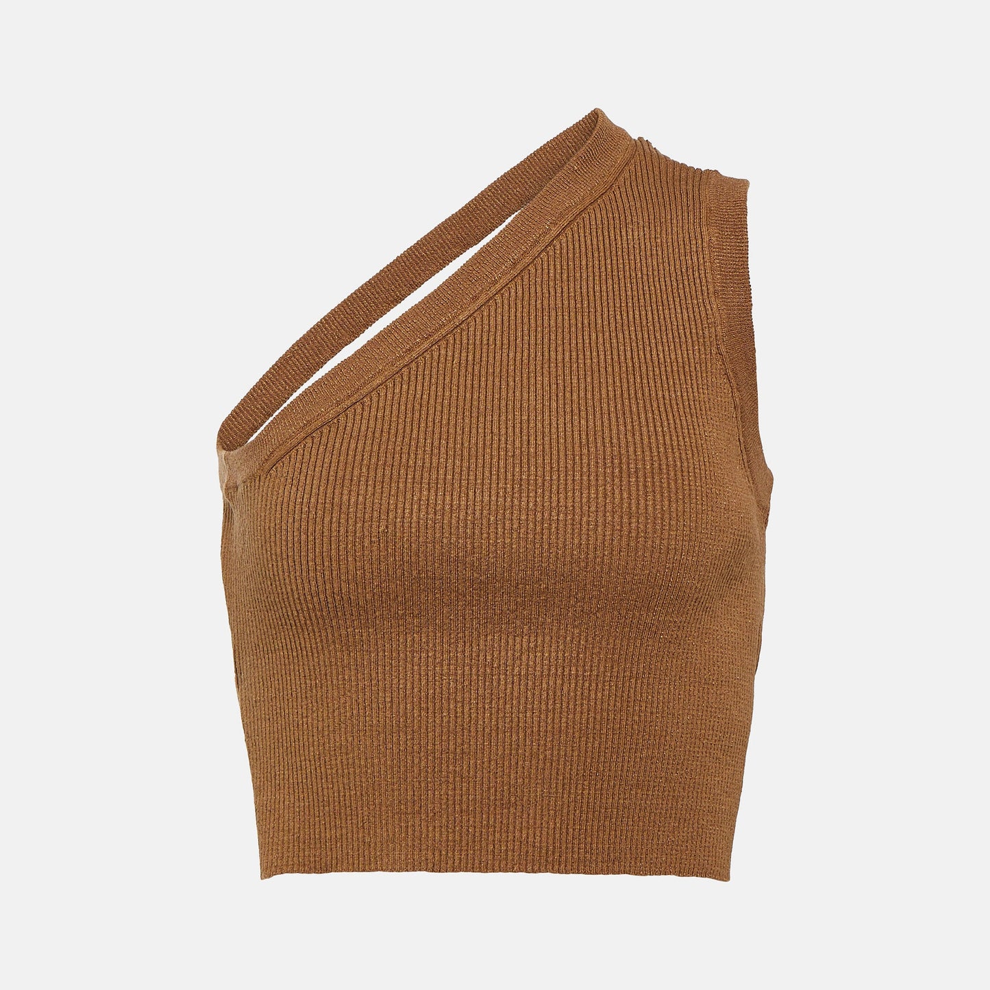 La maille ascu asymmetric crop top