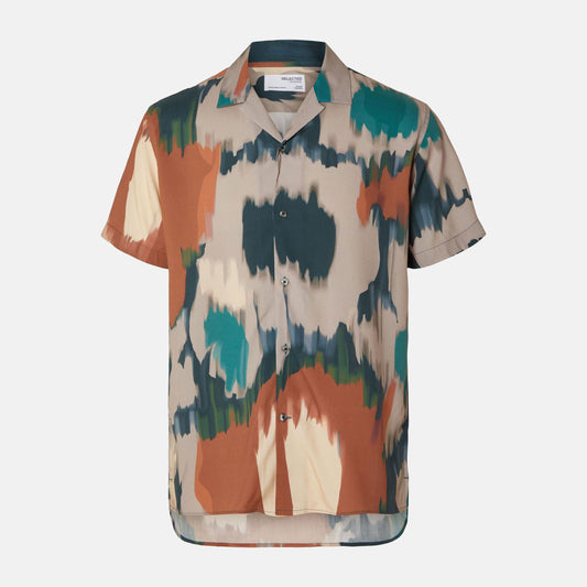 Printed short sleeved shirt