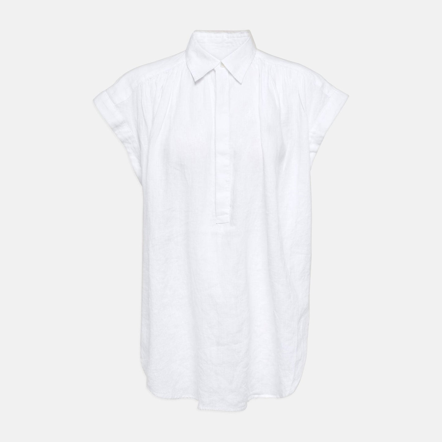 Linen popover shirt