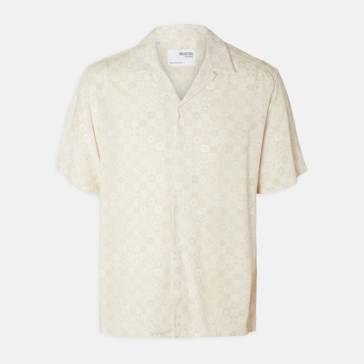 Patterned short sleeved shirt