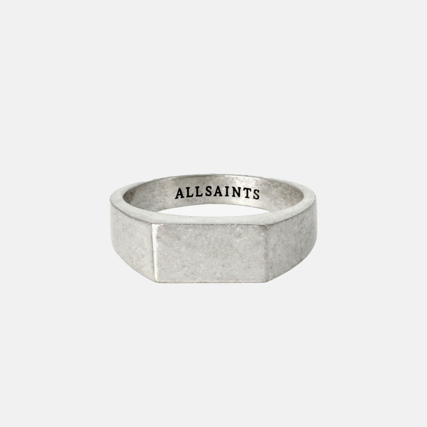 Rectangle flat signet ring