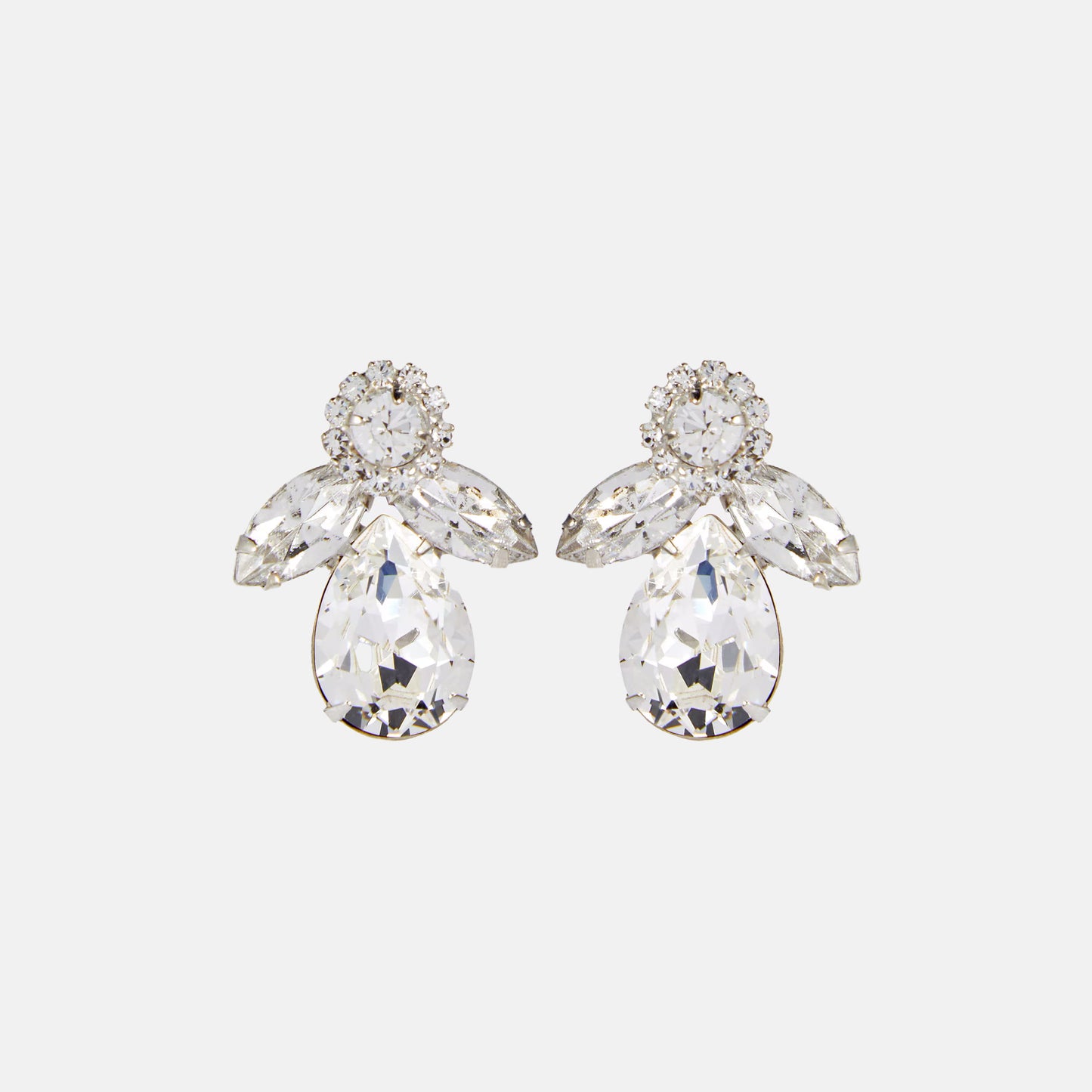 Edith crystal-embellished earrings